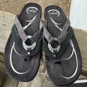 WOMEN'S ABEO FLIP FLOP SANDALS SHOES 10 SUPPORT